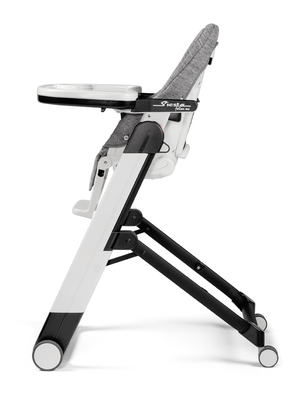 PEG PÉREGO Židlička jídelní Siesta Follow Me Wonder Grey 2021 +hrazda zdarma