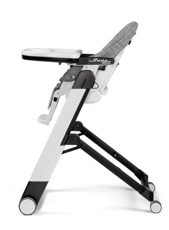 PEG PÉREGO Židlička jídelní Siesta Follow Me Wonder Grey 2021 +hrazda zdarma