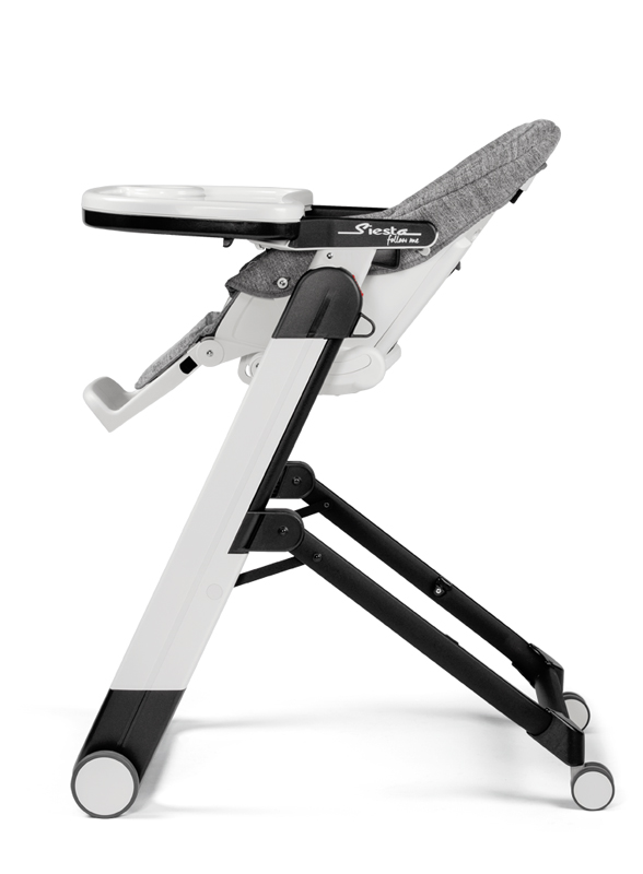 PEG PÉREGO Židlička jídelní Siesta Follow Me Wonder Grey 2021 +hrazda zdarma