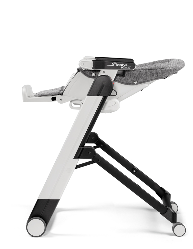 PEG PÉREGO Židlička jídelní Siesta Follow Me Wonder Grey 2021 +hrazda zdarma