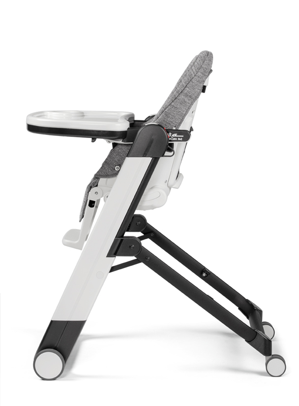 PEG PÉREGO Židlička jídelní Siesta Follow Me Wonder Grey 2021 +hrazda zdarma