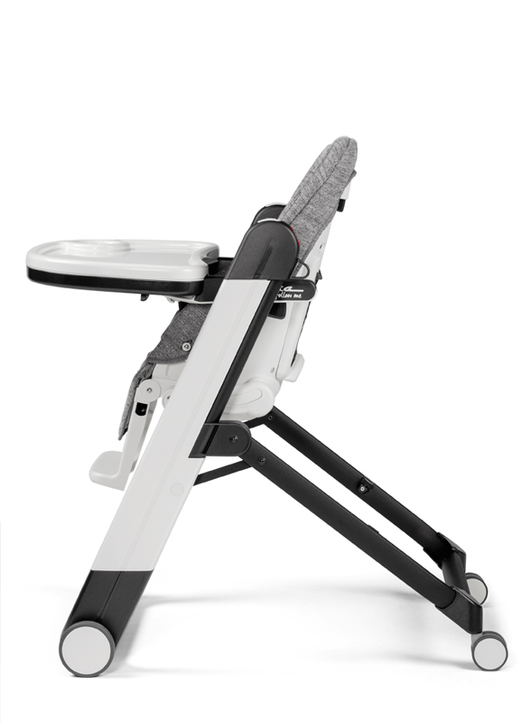 PEG PÉREGO Židlička jídelní Siesta Follow Me Wonder Grey 2021 +hrazda zdarma