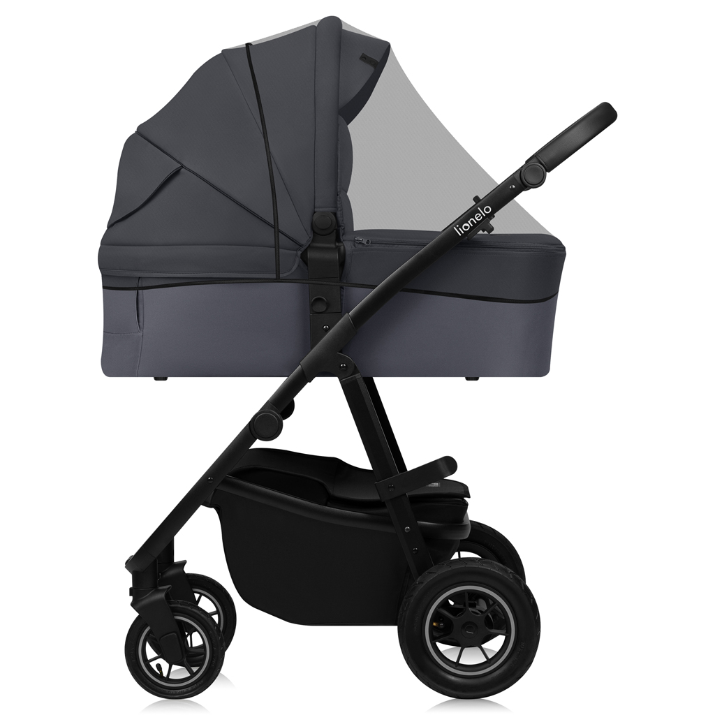 LIONELO Kočárek kombinovaný Amber Plus 3v1 Grey Graphite