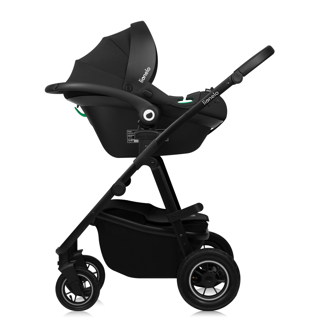 LIONELO Kočárek kombinovaný Amber Plus 3v1 Grey Graphite