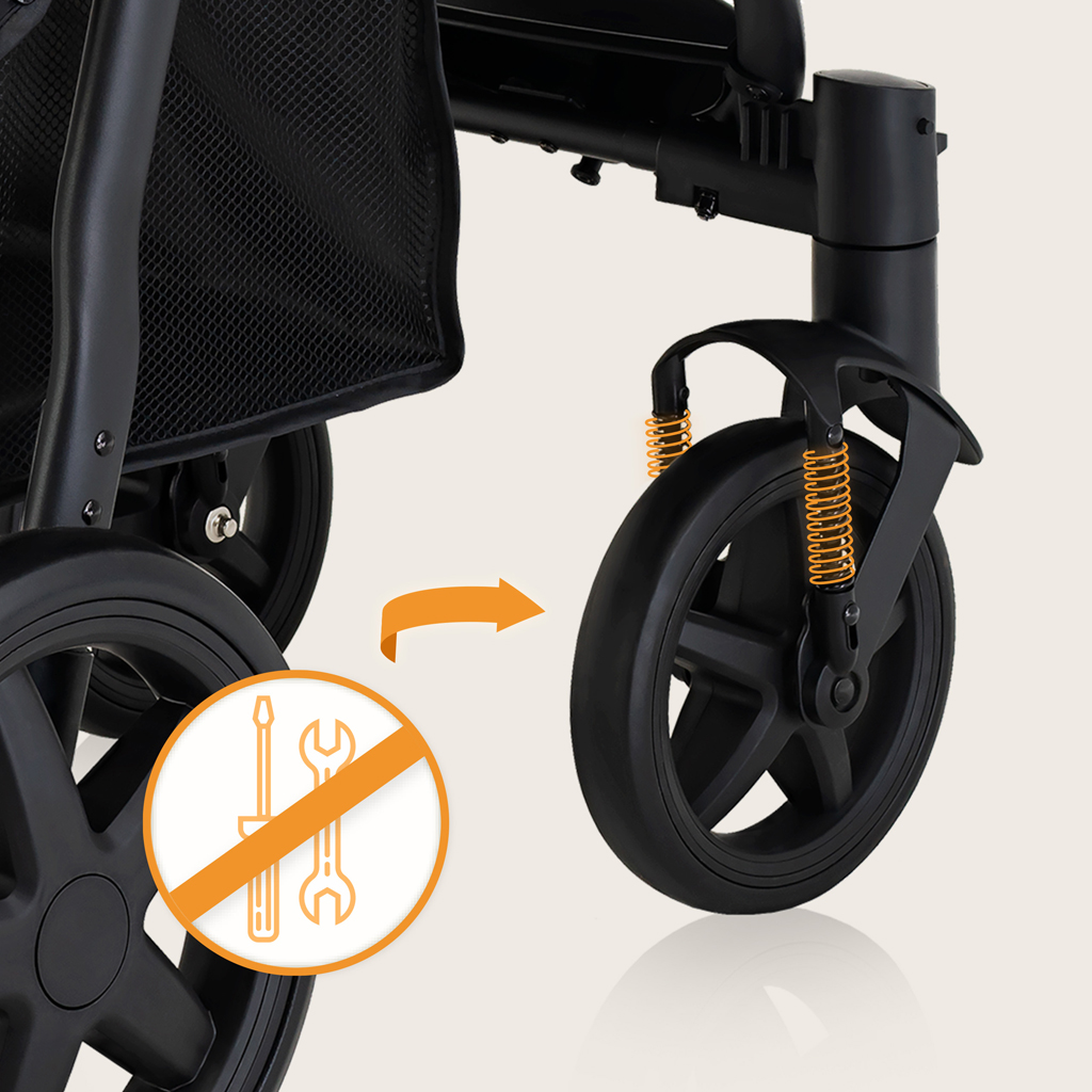 LIONELO Kočárek sportovní Annet Plus Black Carbon