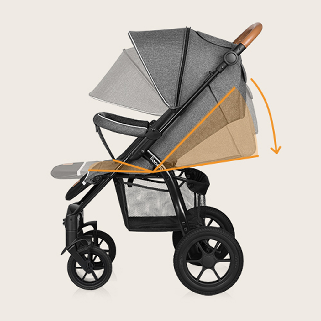 LIONELO Kočárek sportovní Annet Tour Grey Stone