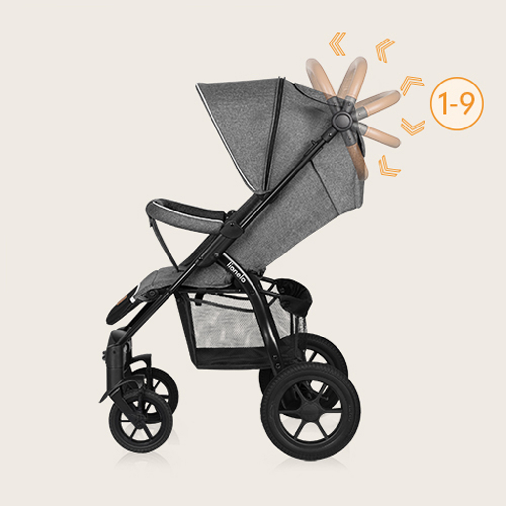 LIONELO Kočárek sportovní Annet Tour Grey Stone