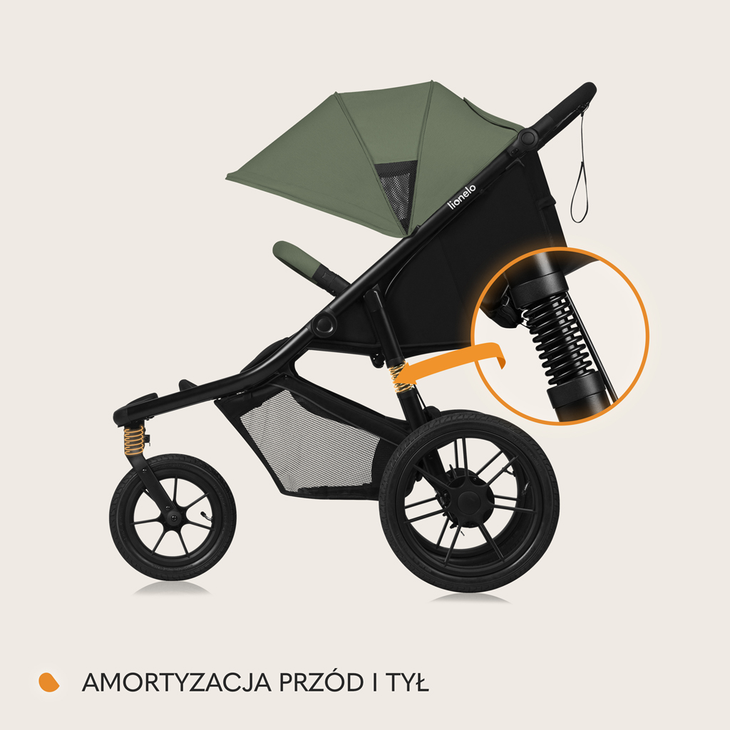 LIONELO Kočárek sportovní Azura Green Forest