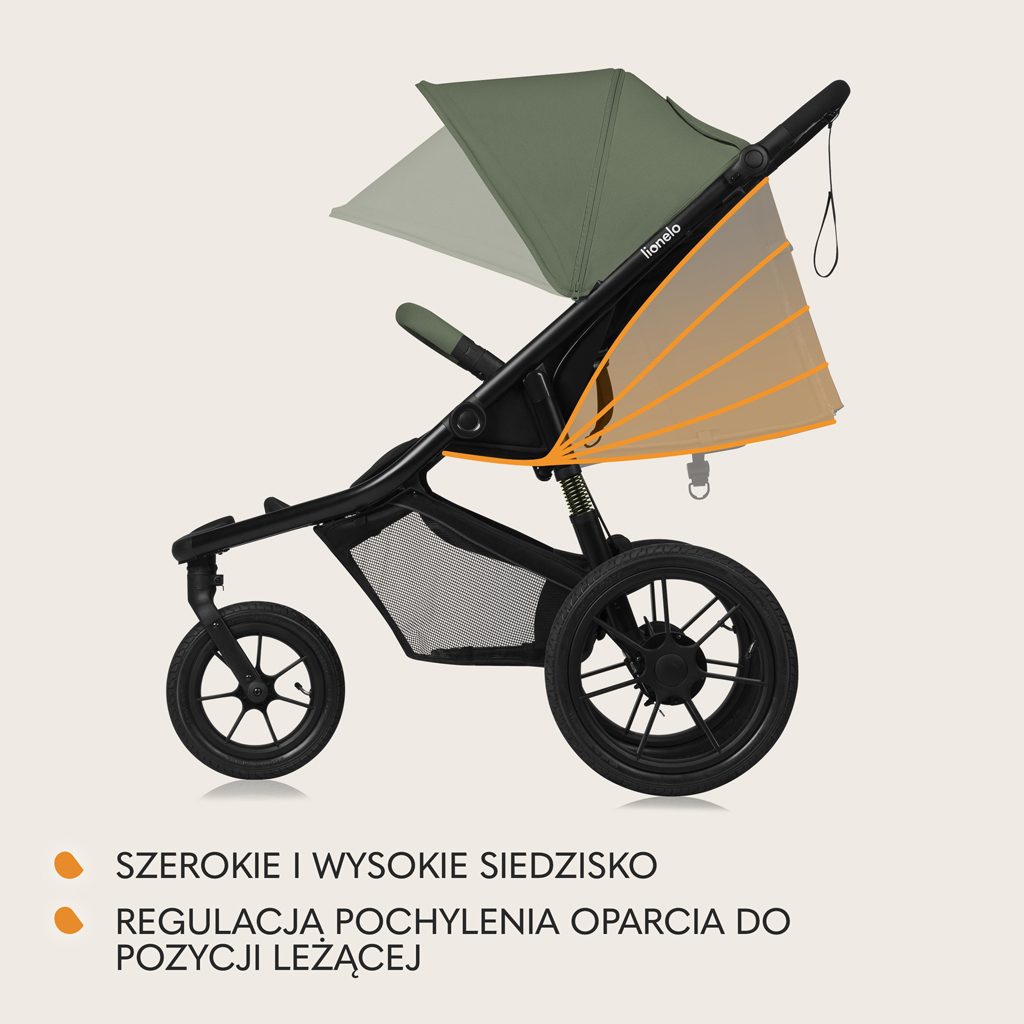 LIONELO Kočárek sportovní Azura Green Forest