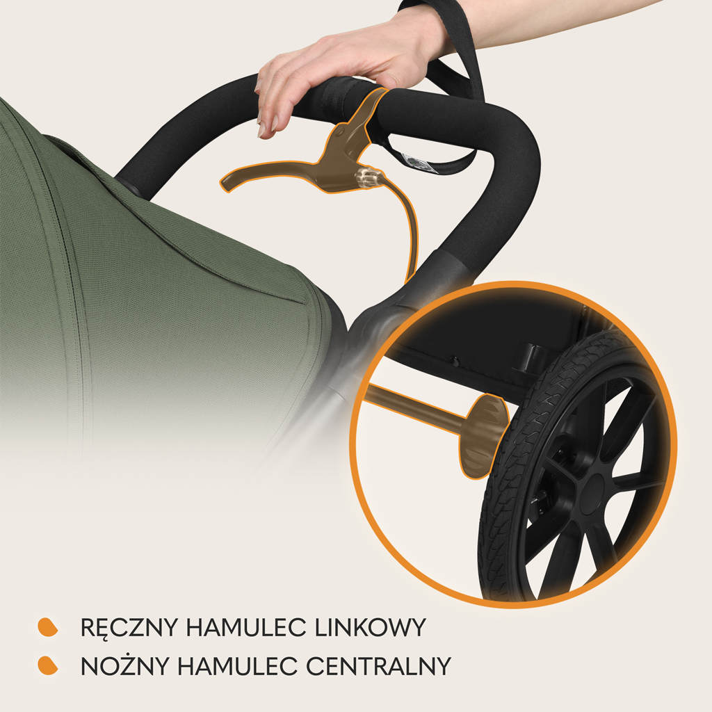 LIONELO Kočárek sportovní Azura Green Forest