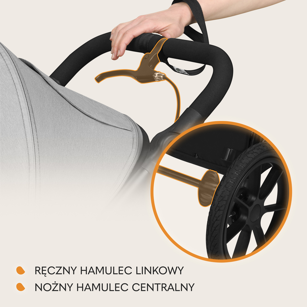 LIONELO Kočárek sportovní Azura Grey Stone