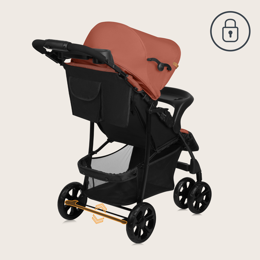 LIONELO Kočárek sportovní Emma Plus Coral Pink