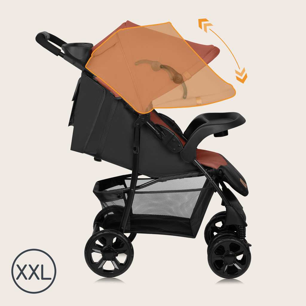 LIONELO Kočárek sportovní Emma Plus Coral Pink