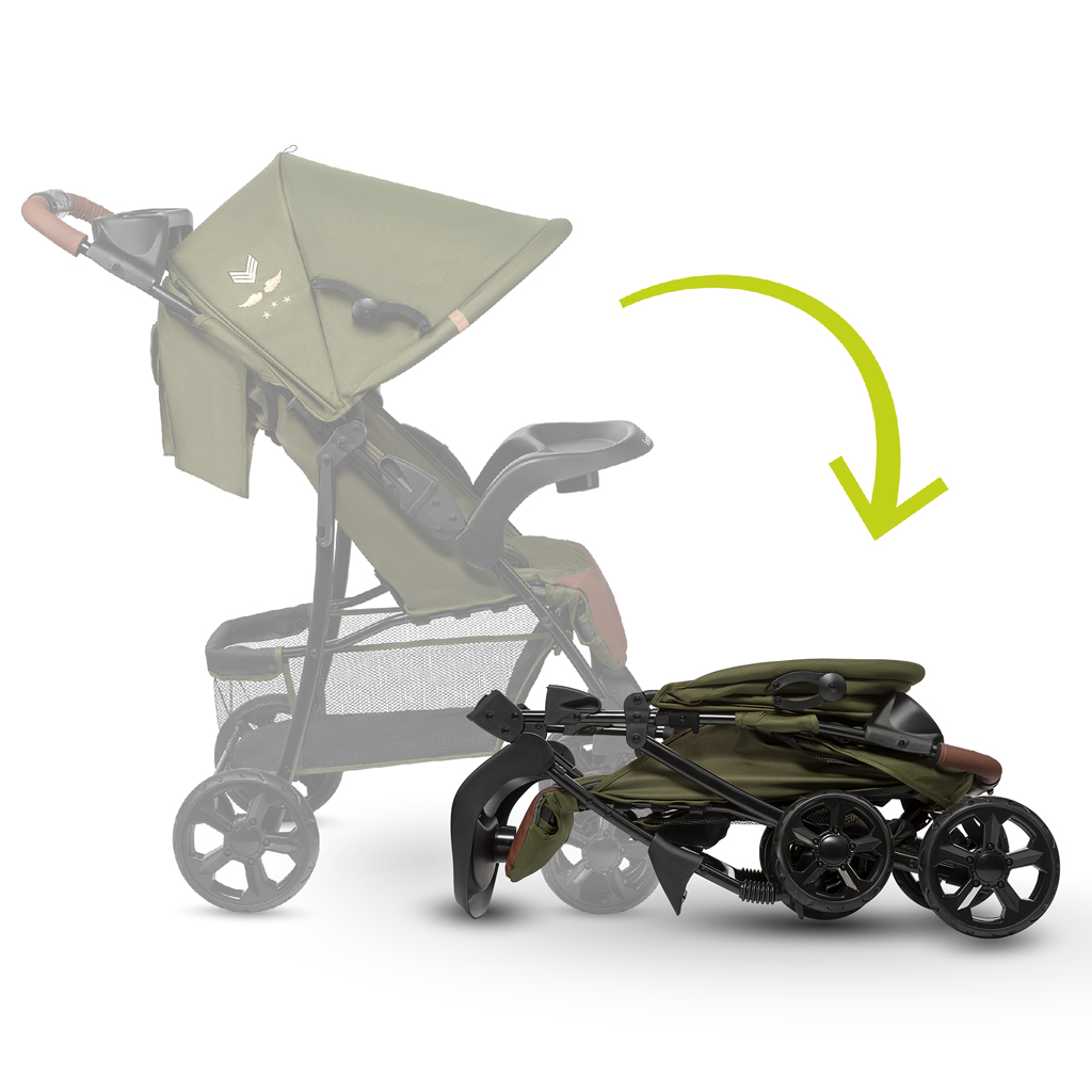 LIONELO Kočárek sportovní Emma Plus Forest Green