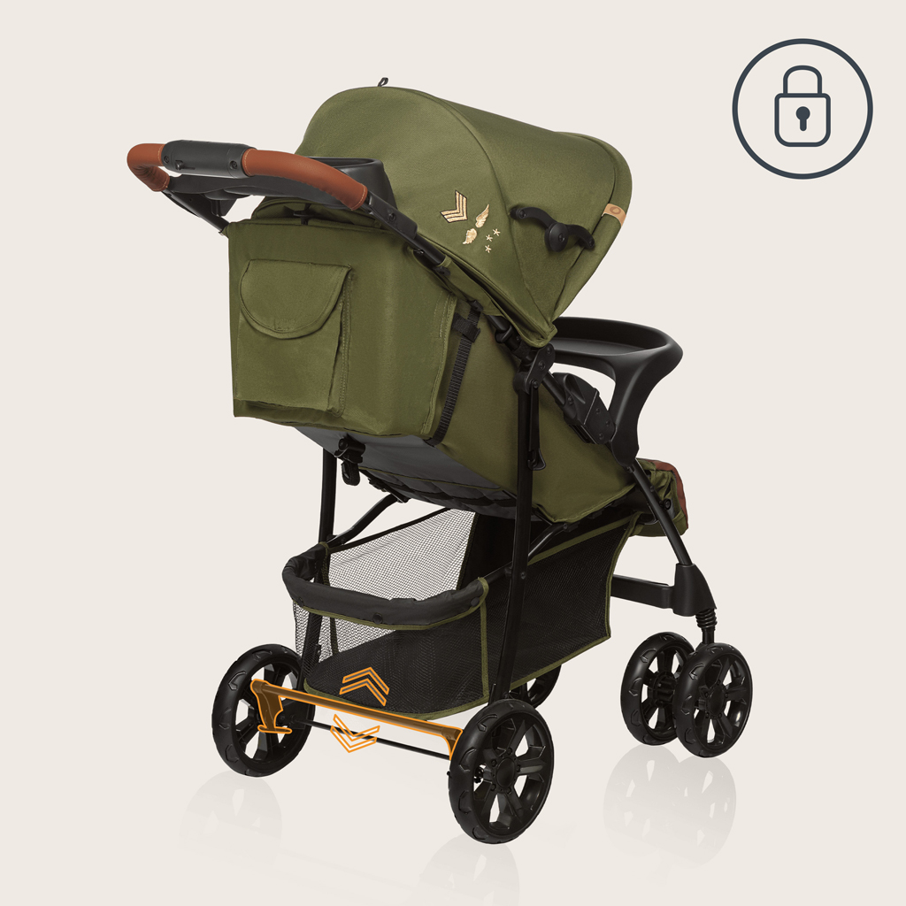 LIONELO Kočárek sportovní Emma Plus Forest Green