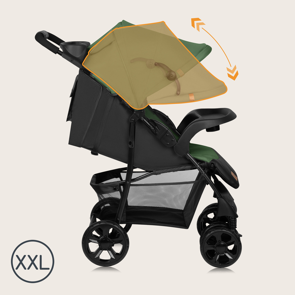 LIONELO Kočárek sportovní Emma Plus Green Emerald