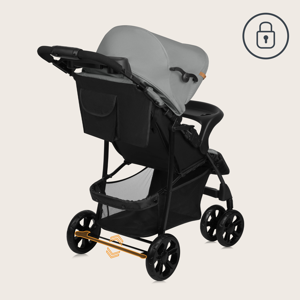 LIONELO Kočárek sportovní Emma Plus Grey Dove