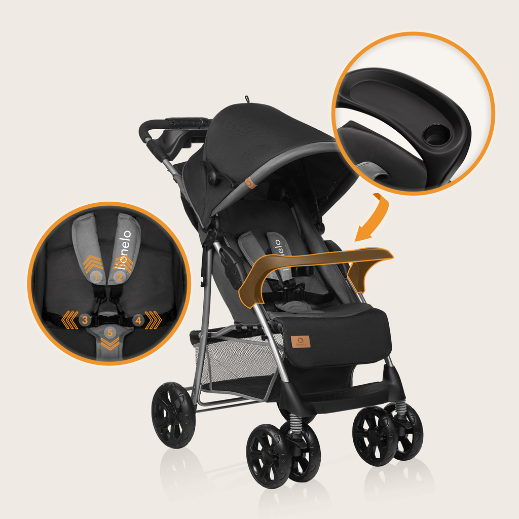 LIONELO Kočárek sportovní Emma Plus Stone