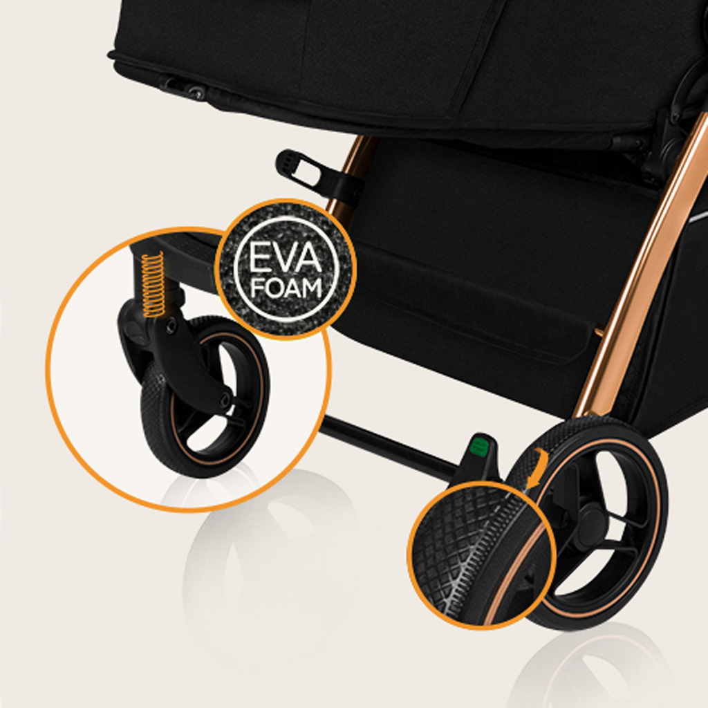 LIONELO Kočárek sportovní Ingrid Black Onyx