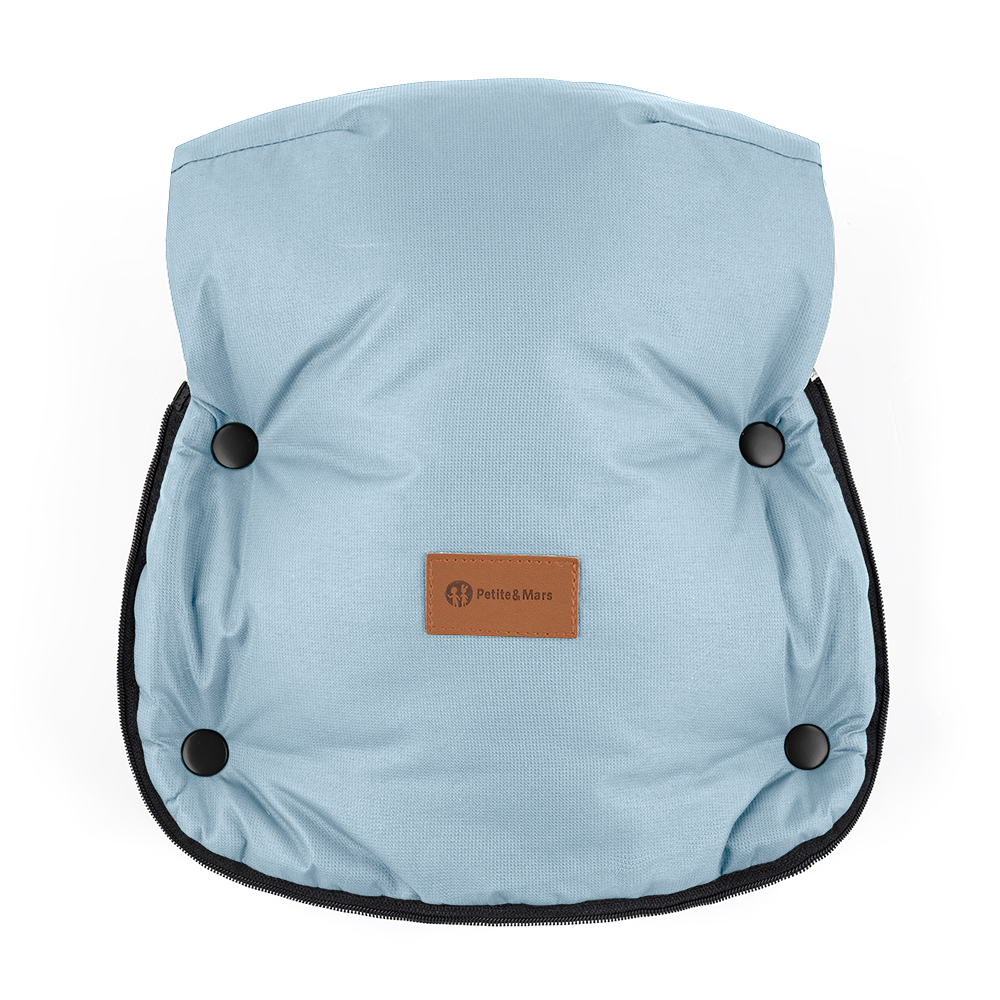 PETITE&amp;MARS Set zimní fusak Arctic 4v1 + rukavice na kočárek Furry Sky Whisper