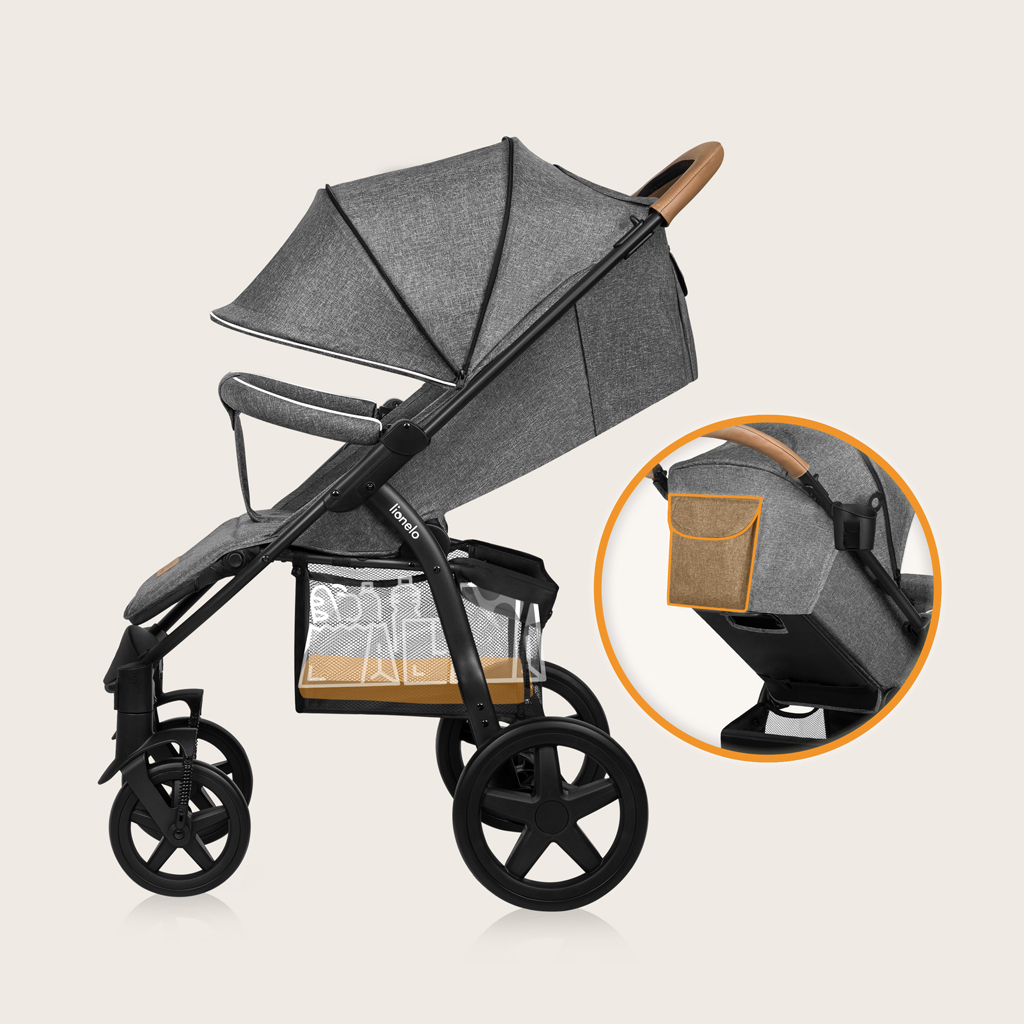 LIONELO Kočárek sportovní Annet Plus Stone Caramel