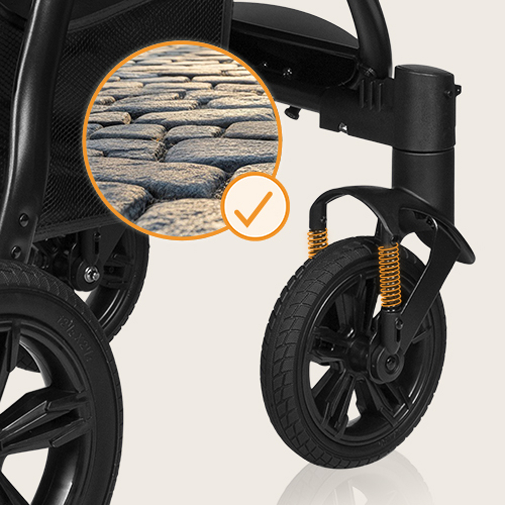 LIONELO Kočárek sportovní Annet Tour Black Carbon