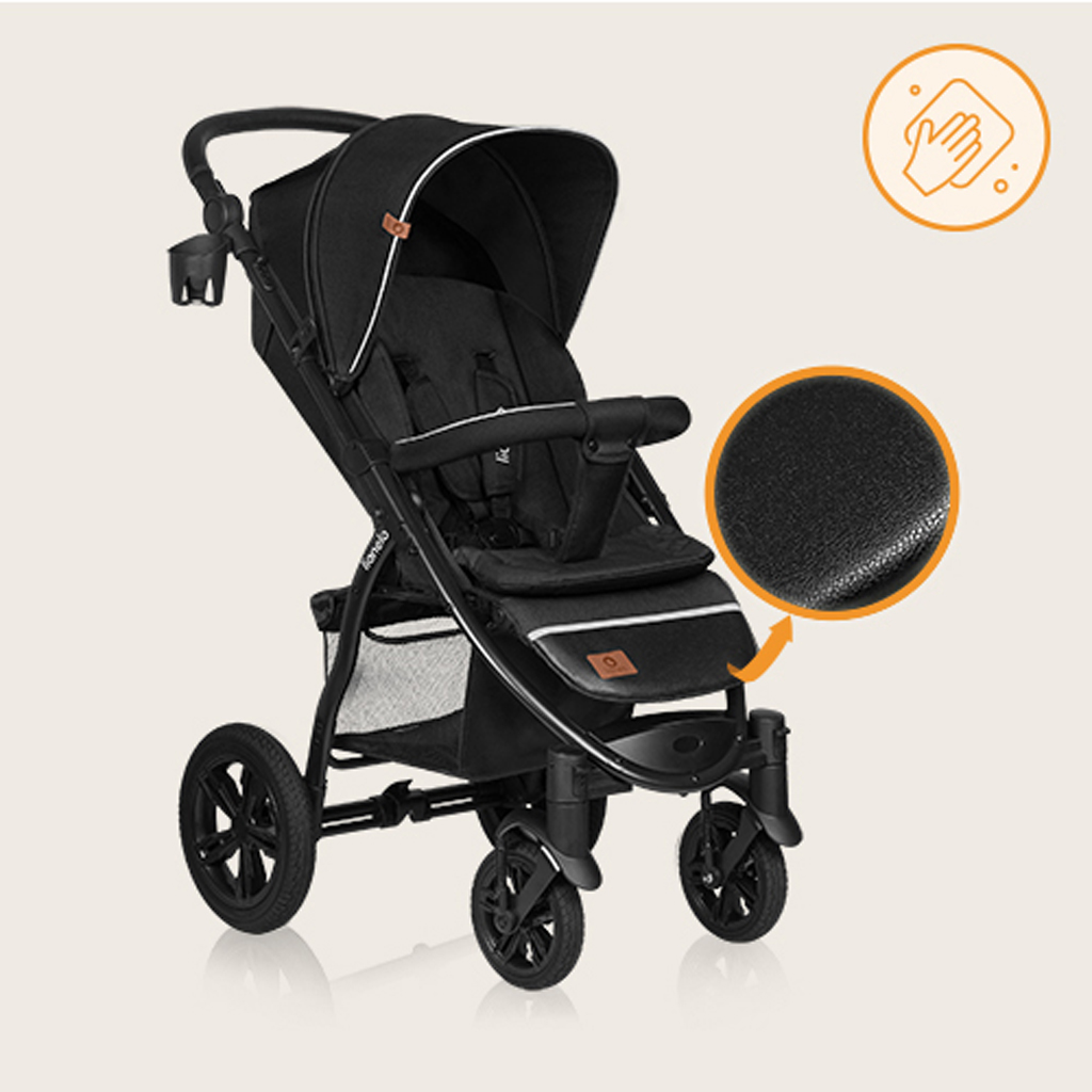 LIONELO Kočárek sportovní Annet Tour Black Carbon