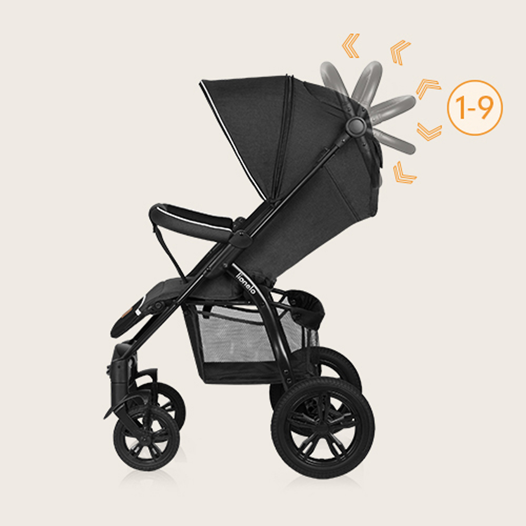 LIONELO Kočárek sportovní Annet Tour Black Carbon