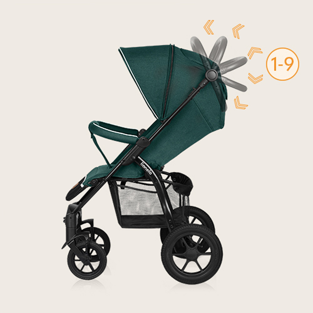 LIONELO Kočárek sportovní Annet Tour Green Turquoise