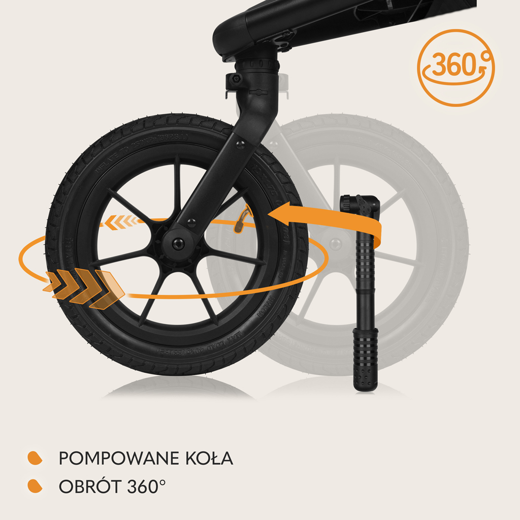 LIONELO Kočárek sportovní Azura Black Onyx