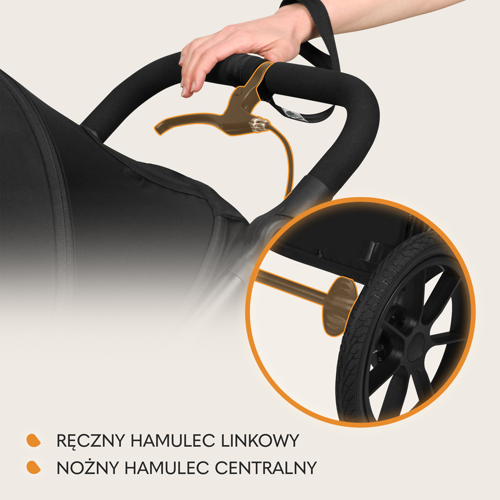 LIONELO Kočárek sportovní Azura Black Onyx