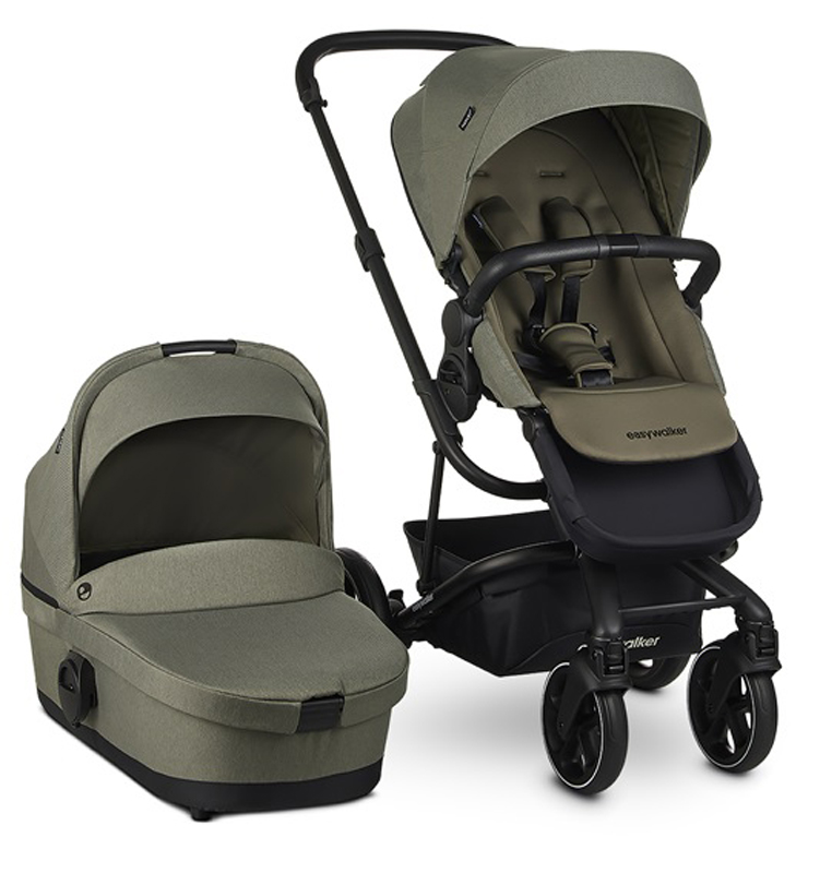 EASYWALKER Set XXL kočárek kombinovaný Harvey3 Sage Green s příslušenstvím