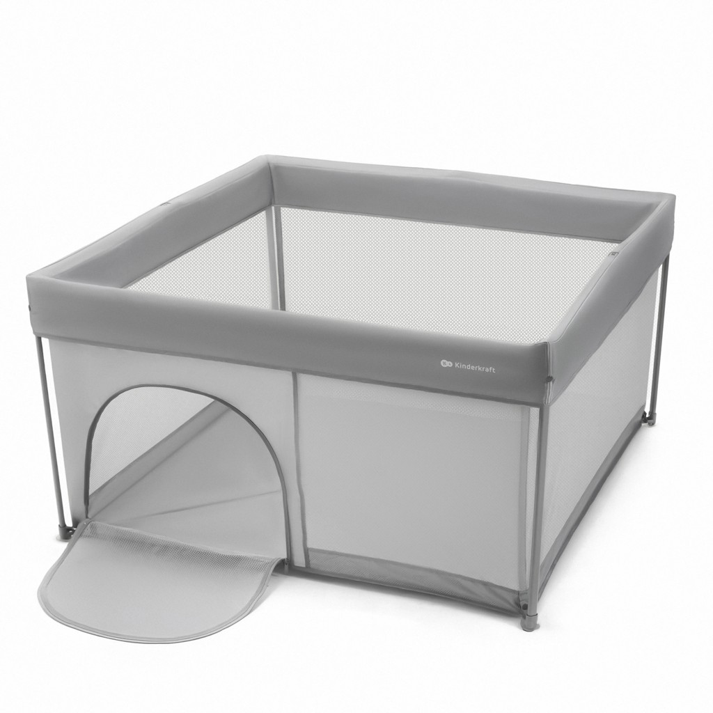 KINDERKRAFT Ohrádka pro děti skládací Ziki Light Grey