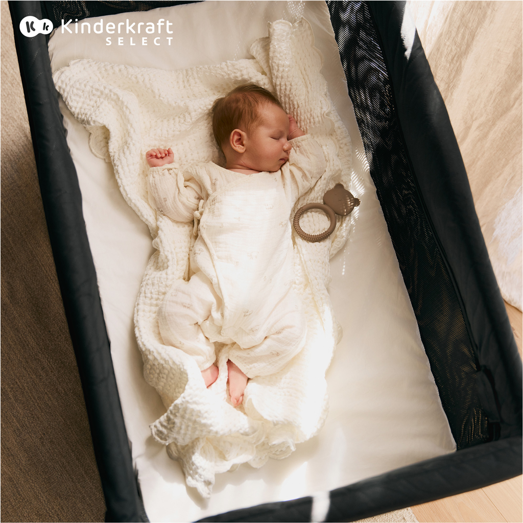 KINDERKRAFT SELECT Postýlka cestovní Moon Dream Beige