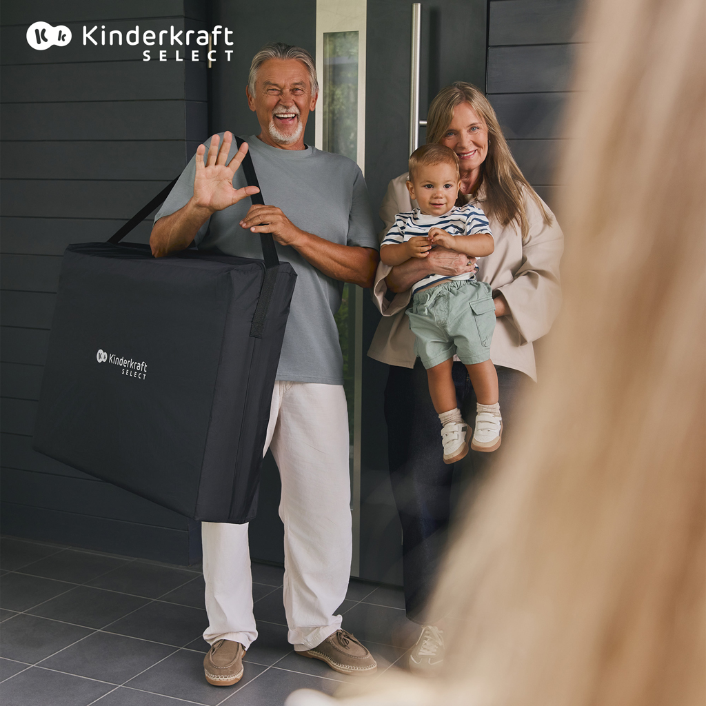 KINDERKRAFT SELECT Postýlka cestovní Moon Dream Beige