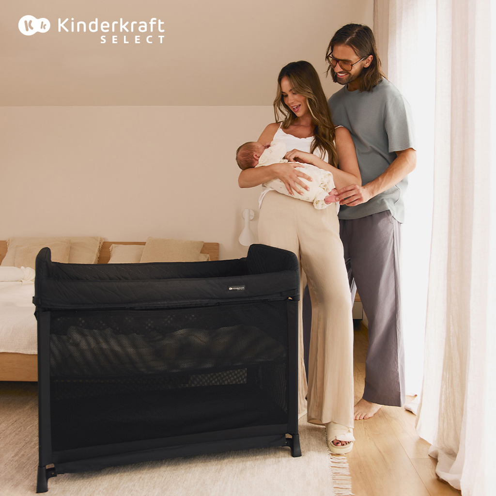 KINDERKRAFT SELECT Postýlka cestovní Moon Dream Black