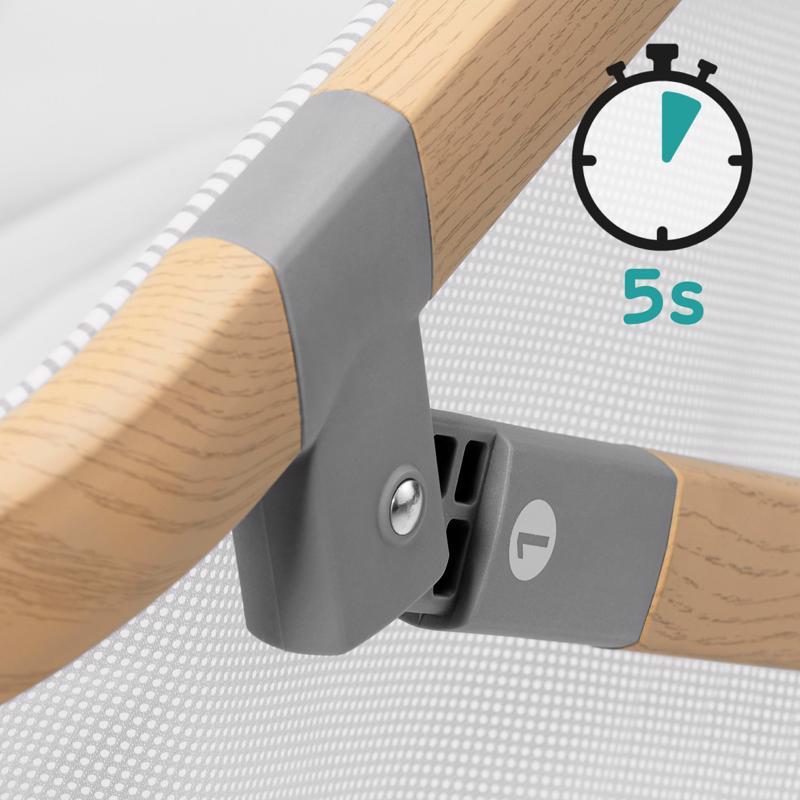 KINDERKRAFT Postýlka multifunkční 4v1 Sofi Gray