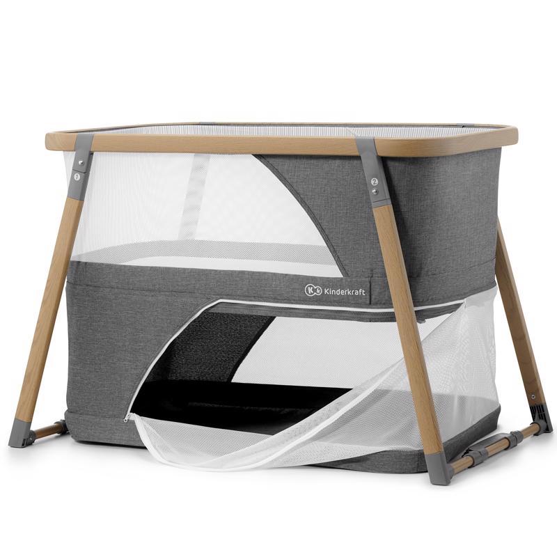 KINDERKRAFT Postýlka multifunkční 4v1 Sofi Gray
