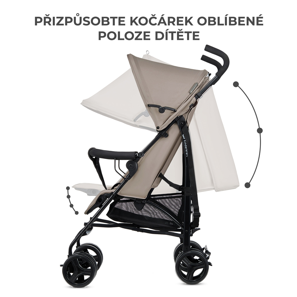 KINDERKRAFT Kočárek golfový Tik Beige