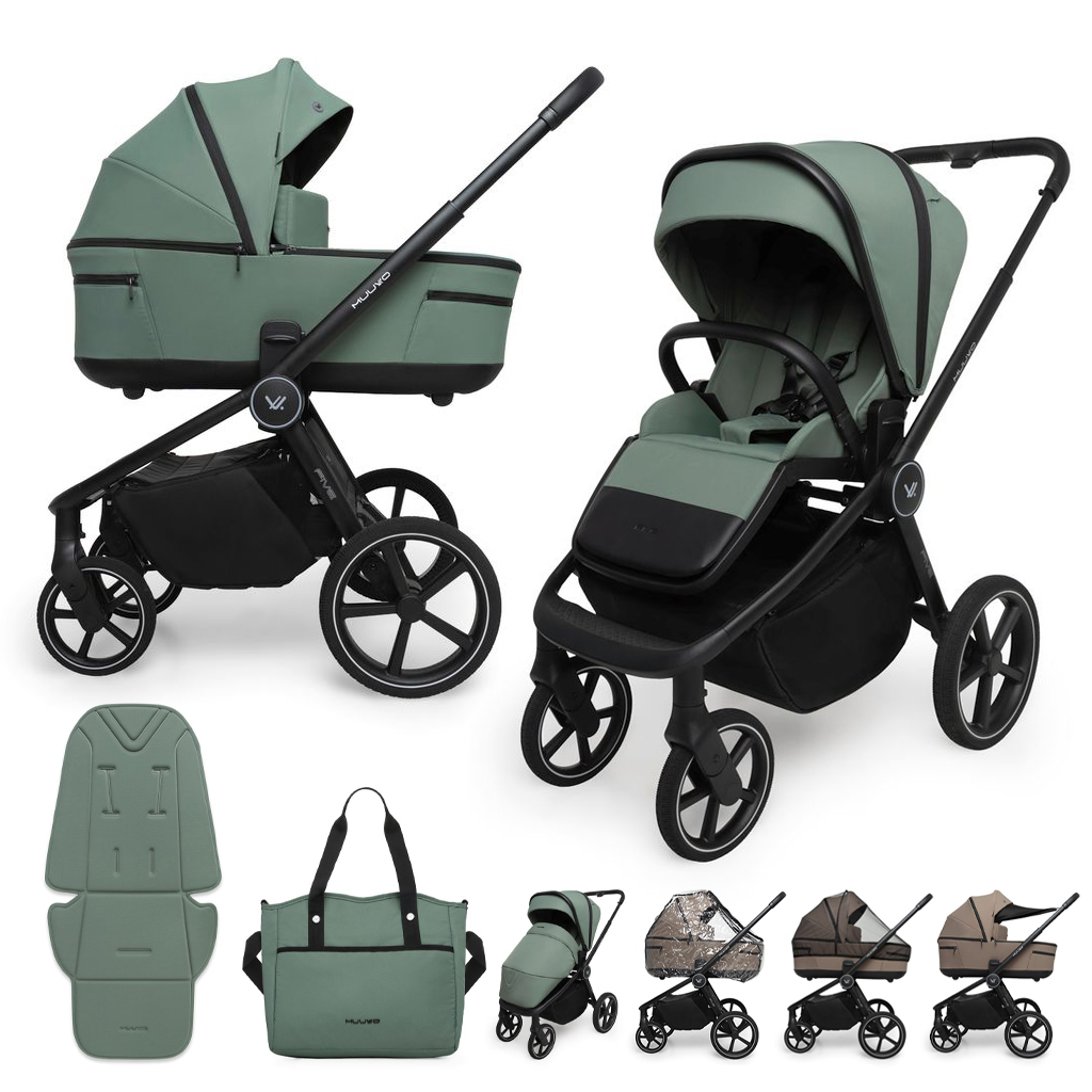 MUUVO Kočárek kombinovaný Five 2v1 Pine Green