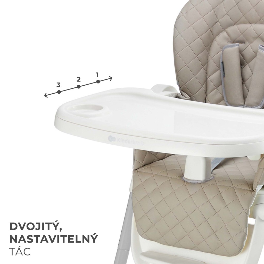 KINDERKRAFT Židlička jídelní Tulo Beige