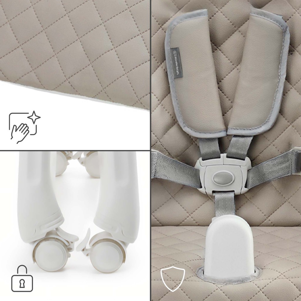 KINDERKRAFT Židlička jídelní Tulo Beige