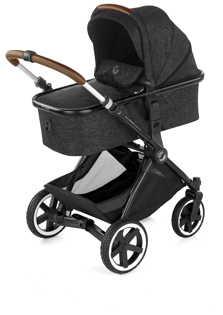 JANÉ Kočárek kombinovaný Crosslight + korba Micro Pro + autosedačka Koos i-size Cold Black