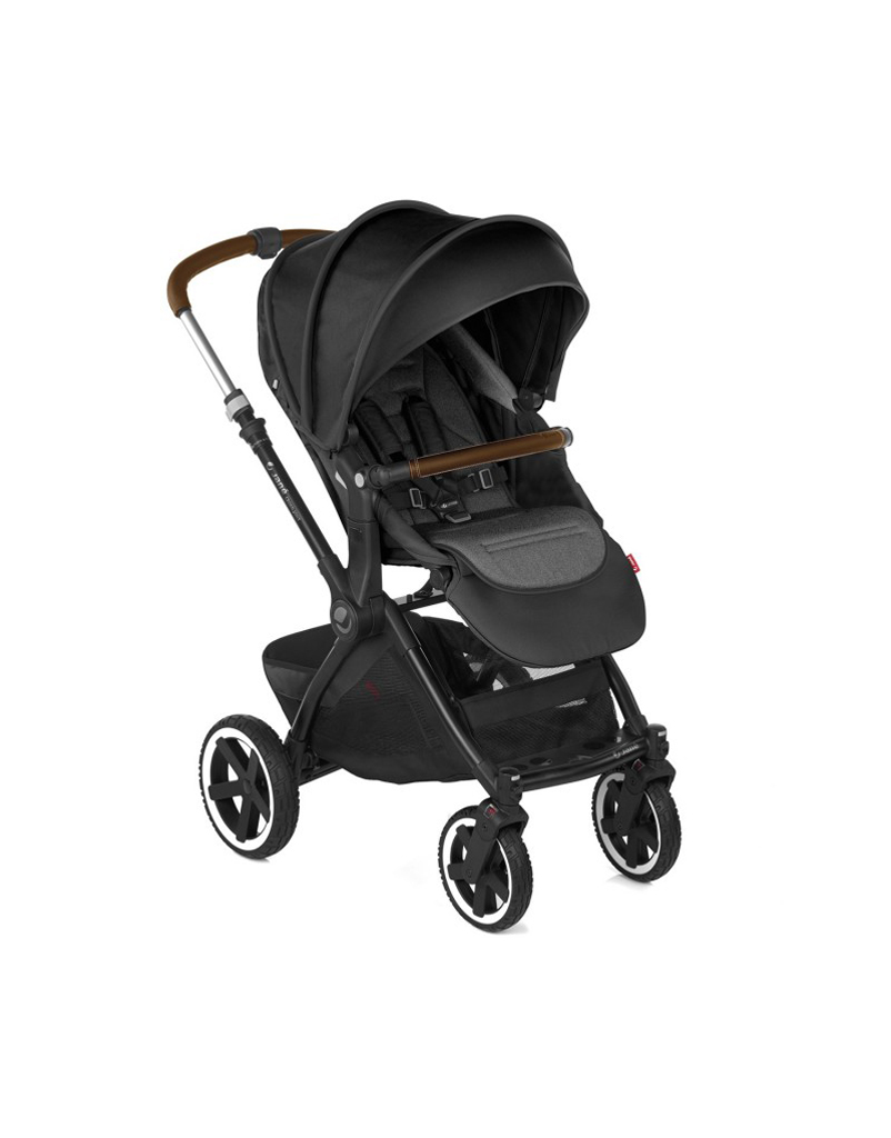 JANÉ Kočárek kombinovaný Crosslight + korba Micro Pro + autosedačka Koos i-size Cold Black