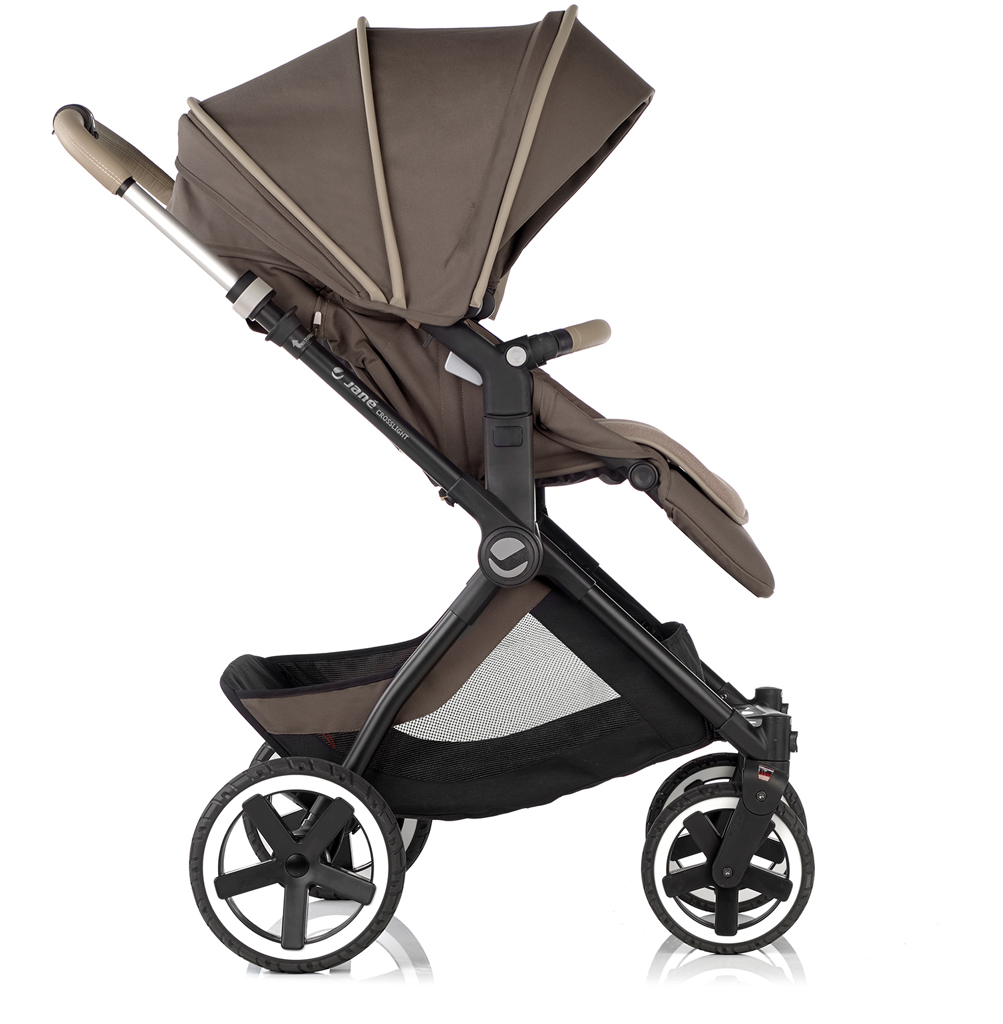 JANÉ Kočárek kombinovaný Crosslight + korba Micro Pro + autosedačka Koos i-size Cold Black