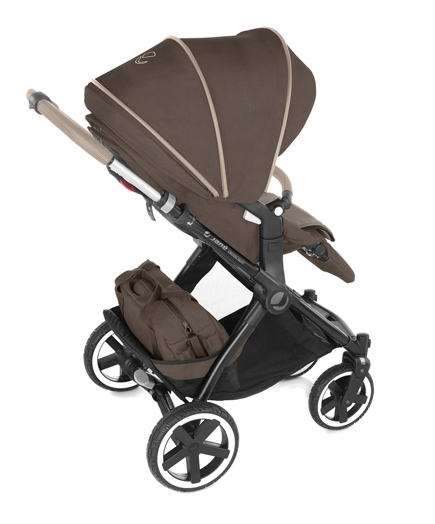 JANÉ Kočárek kombinovaný Crosslight + korba Micro Pro + autosedačka Koos i-size Cold Black
