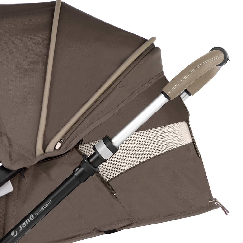 JANÉ Kočárek kombinovaný Crosslight + korba Micro Pro + autosedačka Koos i-size Cold Black