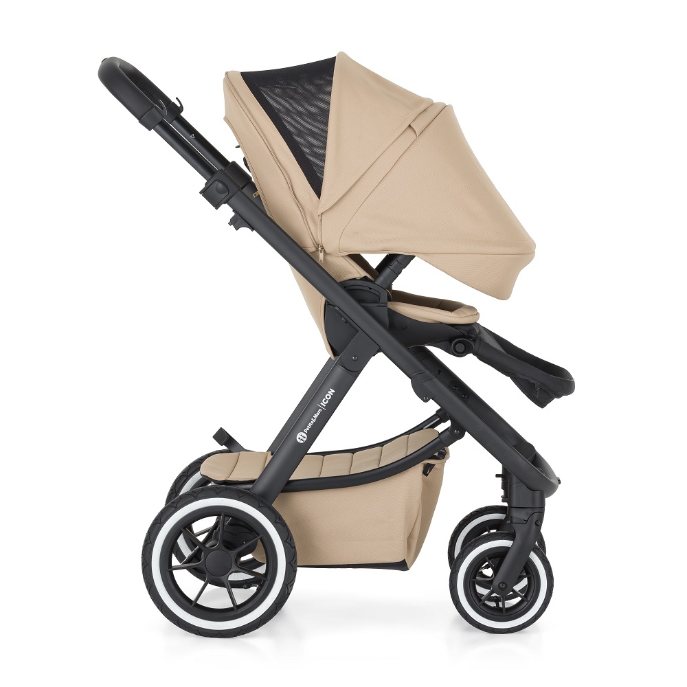 PETITE&amp;MARS SET Kočík 4v1 ICON Mocha Beige LITE AIR + CBX By CYBEX Aton B2 i-Size