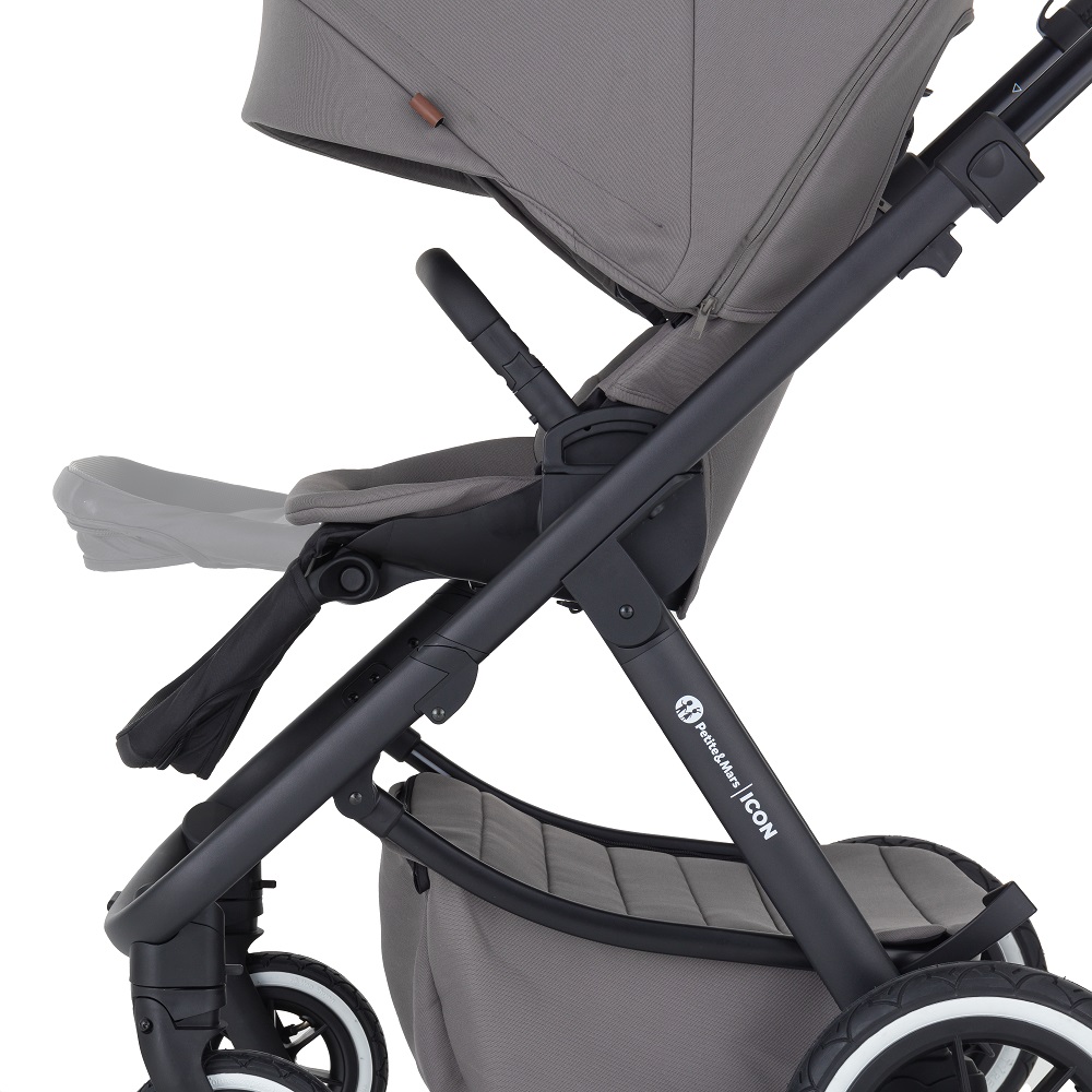PETITE&amp;MARS SET Kočík 4v1 ICON Dove Grey XXL AIR + CBX By CYBEX Aton B2 i-Size