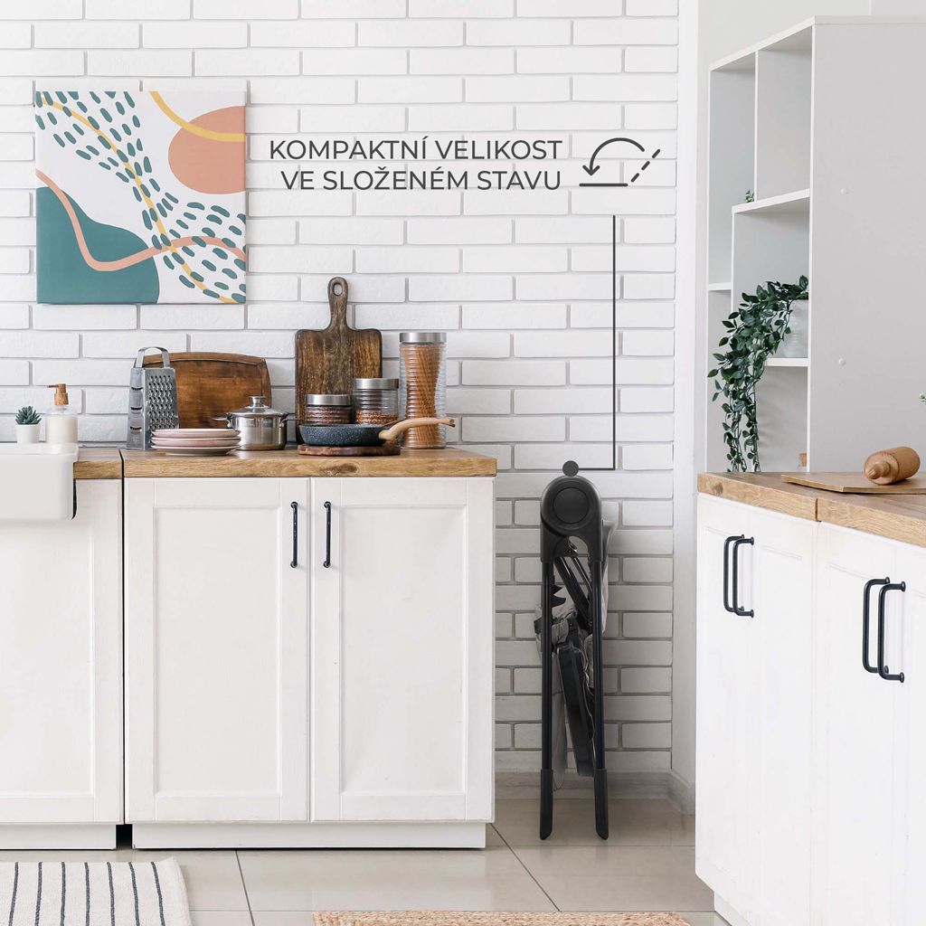 KINDERKRAFT Židlička jídelní Binci Grey